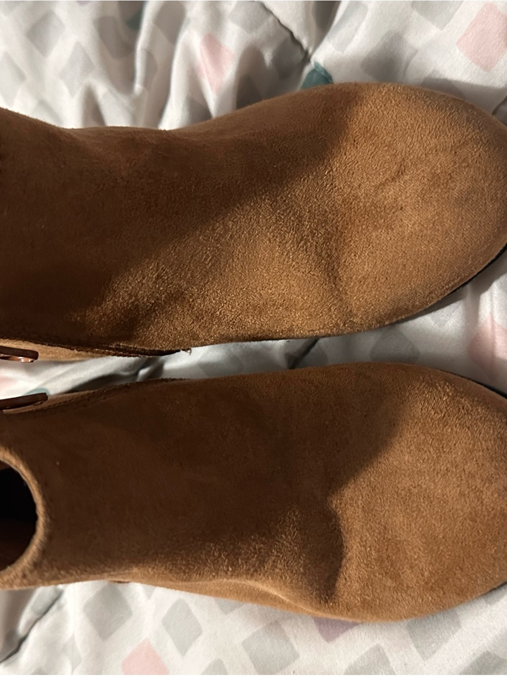 Cat & Jack Tan Suede Kids Ankle Boots